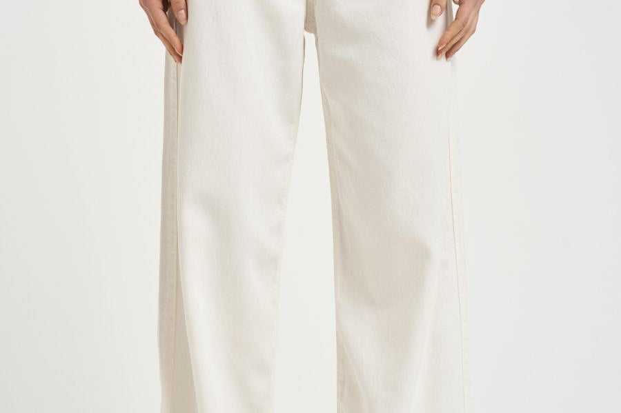 Jeans Poppy donna in denim bianco POPPY 2034WHITE ICON DENIM 