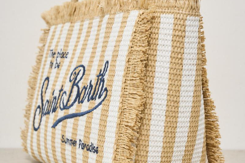 Borsa donna Colette in rafia a righe COLETTESTR 04474H MC2 SAINT BARTH 