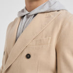 Giacca uomo doppiopetto beige CN5120 1084F CIRCOLO 1901 