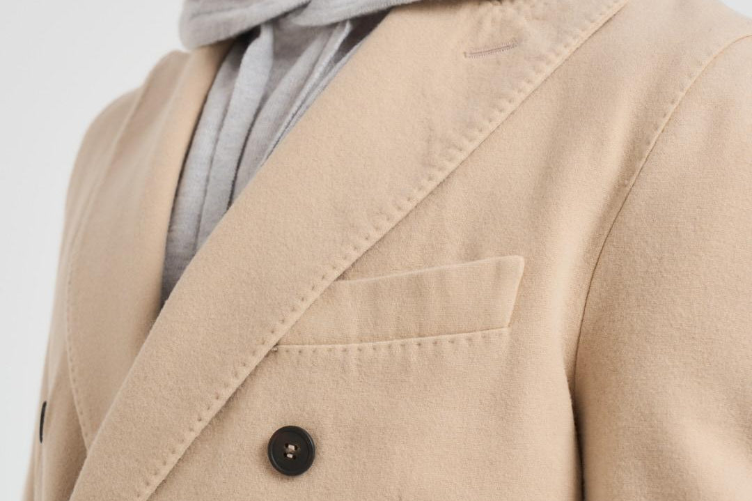 Giacca uomo doppiopetto beige CN5120 1084F CIRCOLO 1901 