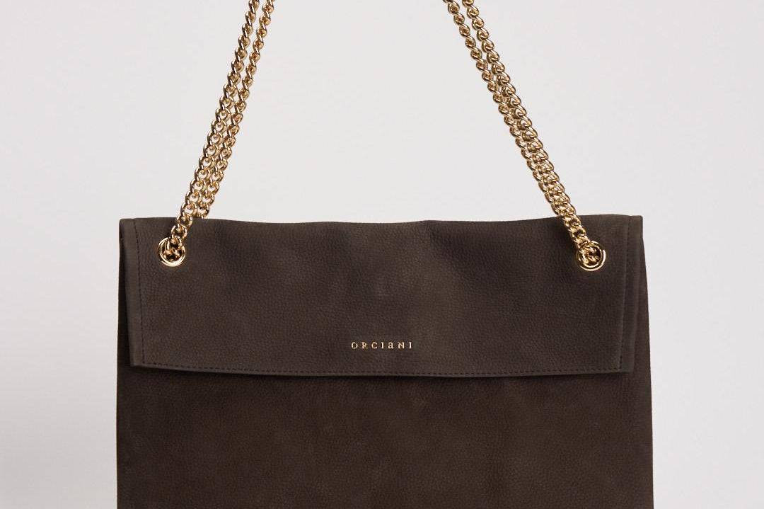 Borsa donna Venus Nabucco Midi a spalla in pelle nabul moro B02212NAB TMORO ORCIANI 