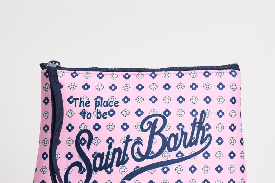 Pochette donna Aline fantasia floreale rosa ALINE 00166L MC2 SAINT BARTH 