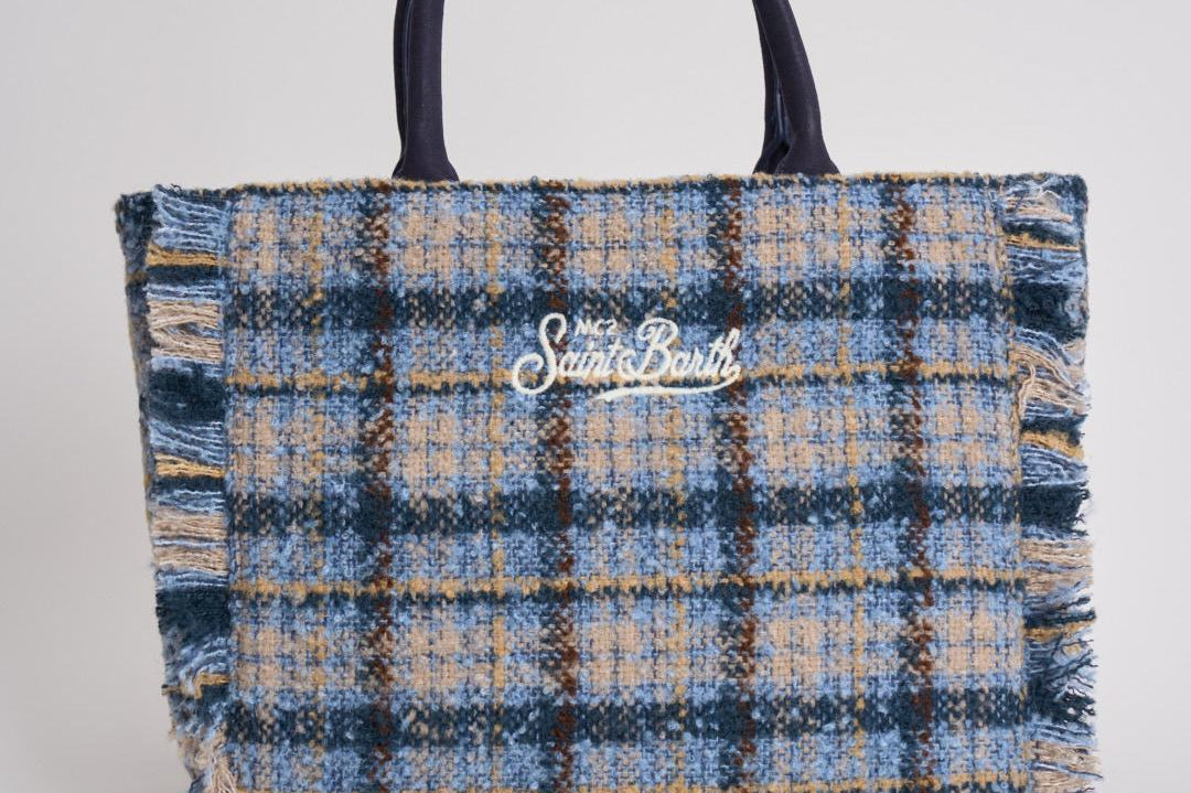 Borsa donna Colette tweed celeste COLETTETWD CK3121 MC2 SAINT BARTH 