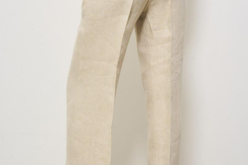 Pantalone donna in lino beige D232290 BETULLA004 P.a.r.o.s.h. 