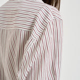 Camicia donna Aurora a righe bordeaux CH0262FB D1I01IECRD ISABEL MARANT 