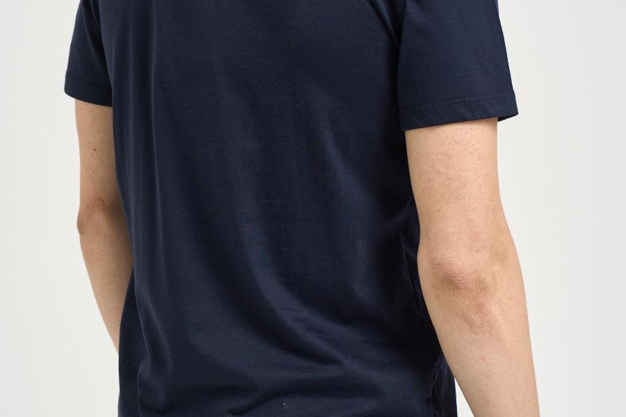 T-shirt uomo girocollo blu SH000760 BLU ACCADEMIE TESSILI 