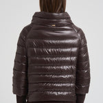 Cappa donna corta in nylon marrone scuro PI0046DIC 8800 HERNO 