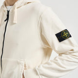 Felpa uomo con zip panna 6100061 S0051V0093 STONE ISLAND 