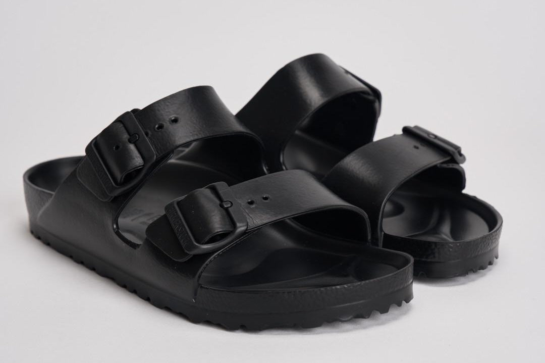 Sandalo arizona in gomma donna 129423 BLACK BIRKENSTOCK 