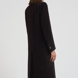 Cappotto donna doppiopetto marrone scuro JOLECC E30004MORO TAGLIATORE 