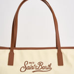 Borsa donna City media in nylon panna CB0002 01818L1018 MC2 SAINT BARTH 