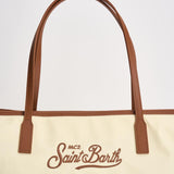 Borsa donna City media in nylon panna CB0002 01818L1018 MC2 SAINT BARTH 