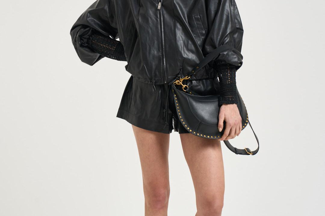 Giacca donna Neela in ecopelle nera VE0604FA D1B03E01BK MARANT ETOILE 