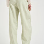 Pantalone donna a gamba dritta verde pastello 106492A2W6 LEXYS79 PINKO 