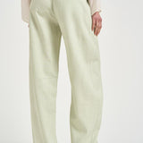 Pantalone donna a gamba dritta verde pastello 106492A2W6 LEXYS79 PINKO 