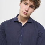 Camicia uomo blu X66TNW UE7 ACCADEMIE TESSILI 