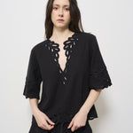 Blusa donna Shana nera HT0586FA C1J12E02FK MARANT ETOILE 