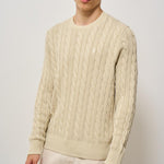 Maglia uomo a treccia ecru 710965867 001 RALPH LAUREN 