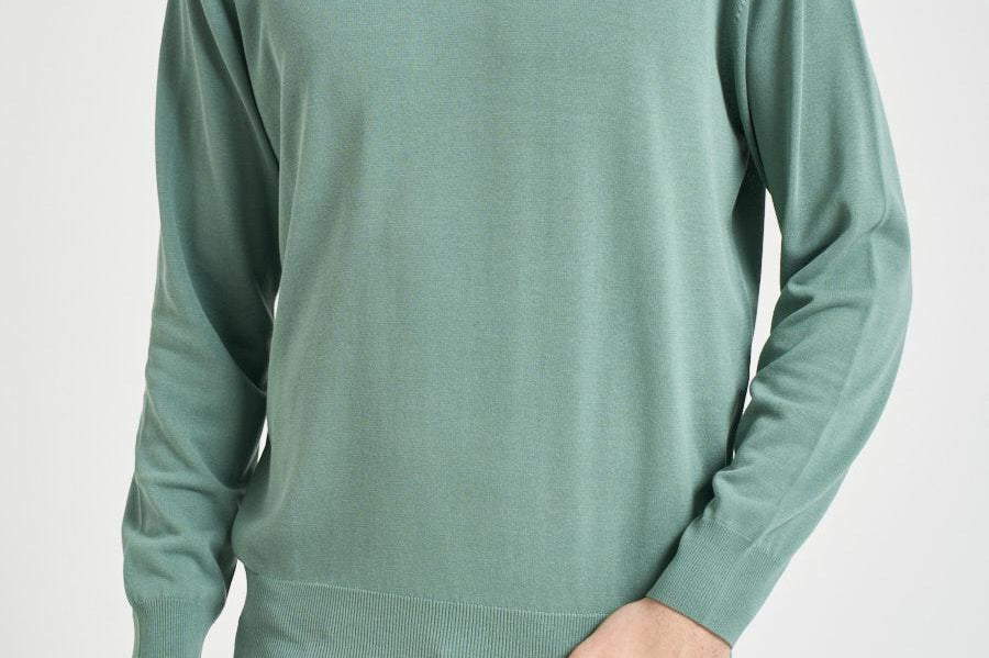 Maglia uomo girocollo menta M010221 136 ACCADEMIE TESSILI 