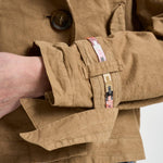 Trench donna corto doppiopetto cammello S1183 191 BAZAR DELUXE 