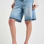 Bermuda donna Lulu in denim chiaro LULU 8819SKYBLUE ICON DENIM 