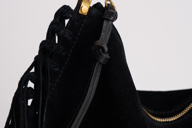 Borsa donna in suede Oskan Soft Small nera BF0066FC C3C14M01BK ISABEL MARANT 