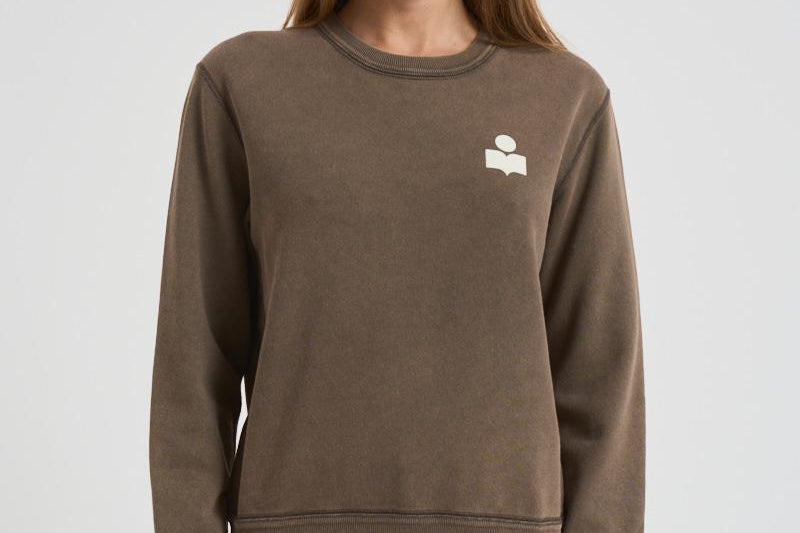 Felpa donna Maurine tortora SW0170FA C3M07EDBEC MARANT ETOILE 
