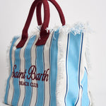 Borsa donna Vanity a righe celeste e bianca VANITY 00938L MC2 SAINT BARTH 