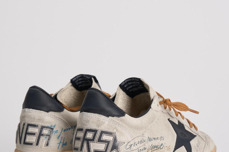 Sneakers ballstar uomo in suede GMF00117 F00757860336 GOLDEN GOOSE 
