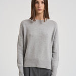 Maglione girocollo donna in cashmere 201726 DOVEGREY LISA YANG 