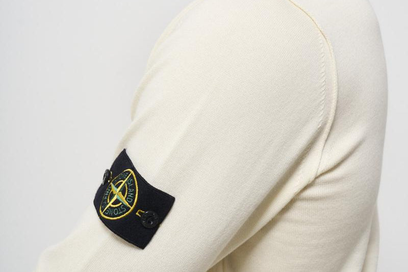 Maglia uomo girocollo panna 5100053 S00B2V0093 STONE ISLAND 