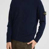 Cardigan uomo con zip blu 5100044 S00B4V0020 STONE ISLAND 