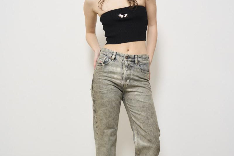Top donna a fascia M-Clarksvillex nero A13019 0DLAX9XX DIESEL 