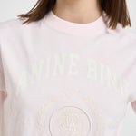 T-shirt donna girocollo rosa cipria 12505 PINK ANINE BING 
