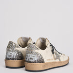 Sneakers donna Ball Star glitter argento GWF00117 F00747212274 GOLDEN GOOSE 
