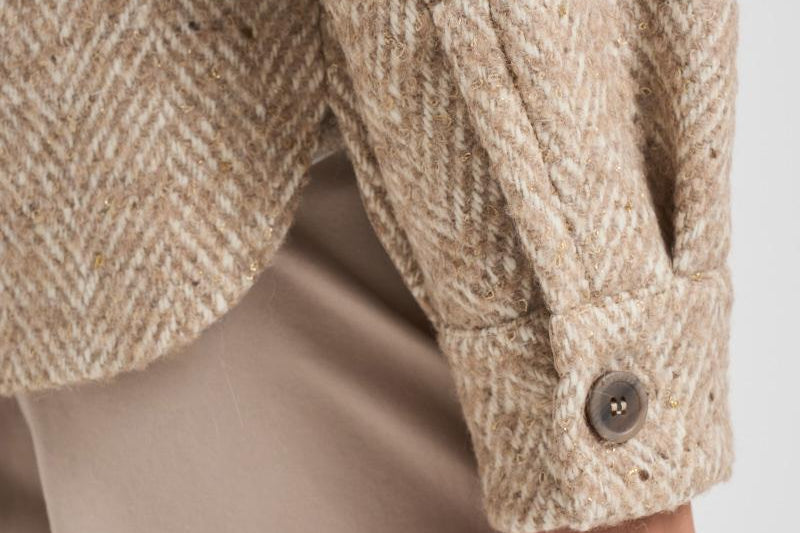 Giacca in lana alpaca bouclé A21026 947 PESERICO 