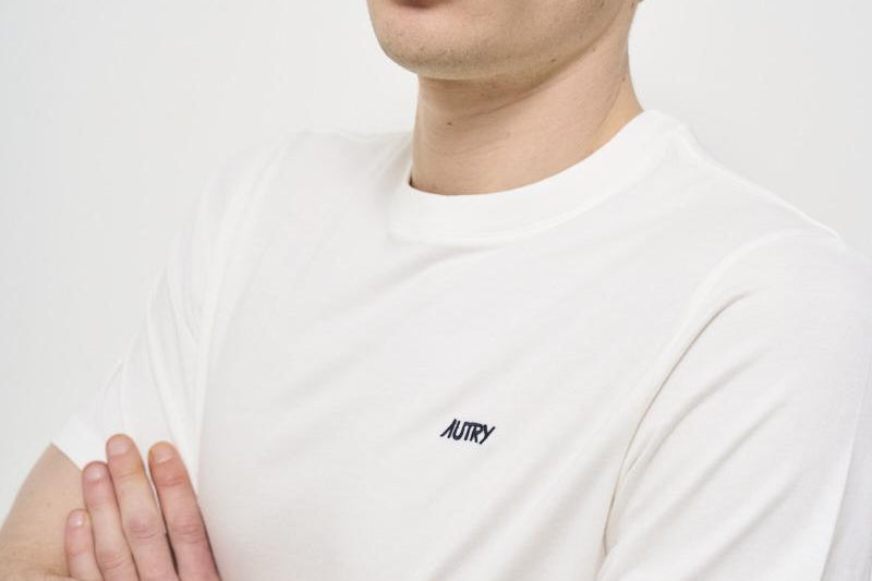 T-shirt girocollo bianco TSPM A7CW AUTRY 