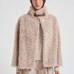 Giubbotto donna teddy beige GI000331D 1985 HERNO 