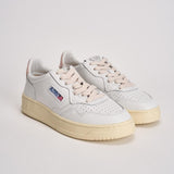 Sneakers Medalist Low donna bianca e rosa. AULW LL16 AUTRY 