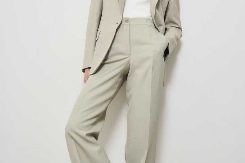 Blazer donna gesso Raisa monopetto D420267 RAISA25038 P.a.r.o.s.h. 