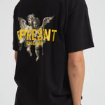 T-shirt uomo nera con stampe MLM100369 JETBLACK REPRESENT 