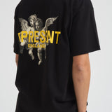 T-shirt uomo nera con stampe MLM100369 JETBLACK REPRESENT 