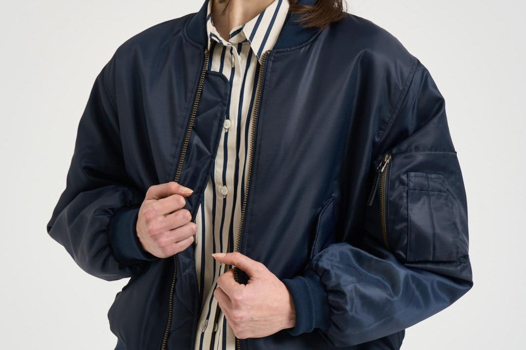 Bomber donna Leon blu navy 10490 NYA31MIDNIGHT ANINE BING 