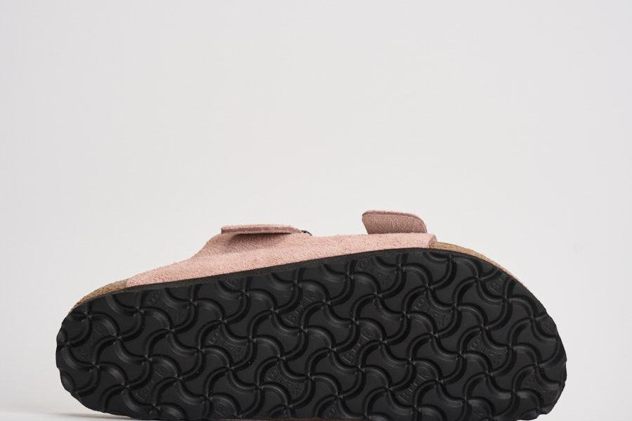 Sandalo donna Arizona in suede rosa 1031651 PINK BIRKENSTOCK 