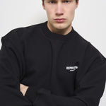 Felpa uomo girocollo nera OCM41115 BLACK001 REPRESENT 