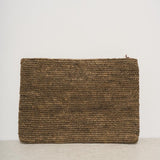 Pochette donna Ampy in rafia marrone AMPY DARKTEA IBELIV 