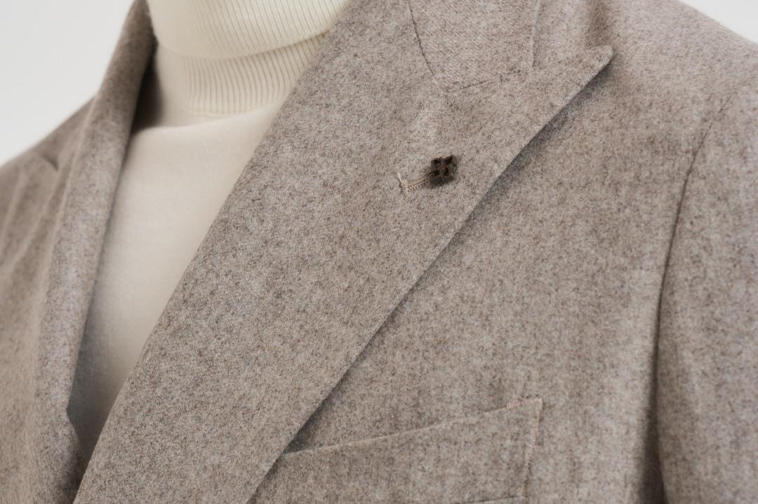 Giacca uomo doppiopetto in lana grigia 1SMC20K 070039T3042 TAGLIATORE 