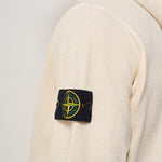 Felpa uomo con zip avorio 6100021 S0060V0193 STONE ISLAND 