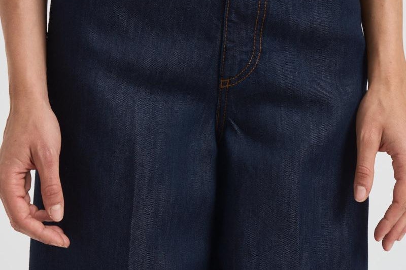 Jeans palazzo in denim donna LPE10V86 BLU NINE IN THE MORNING 