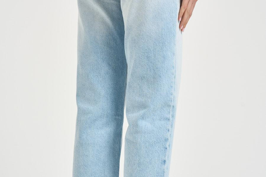 Jeans donna gamba dritta in denim chiaro JILL 8799SKYBLUE ICON DENIM 